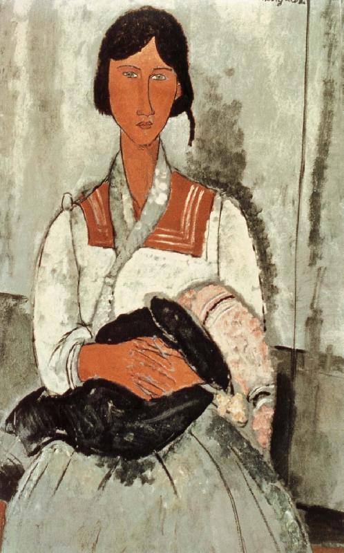 Gypsy Woman and Girl, Amedeo Modigliani